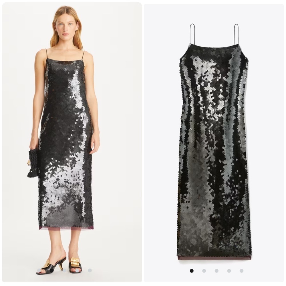 Tory Burch Sequin Slip Dress